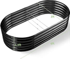 Land Guard 6x3x1.5ft Galvanized Raised Garden Bed Kit, Metal Planter Boxes - Image 2