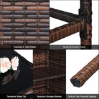 Outvita Wicker Patio Outdoor Bar Set - Image 7