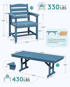 SERWALL 9 Piece Outdoor Dining Set - Image 2