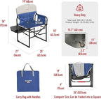 SUNNYFEEL Heated Camping Directors Chair, Heavy Duty, Oversized Outdoor - Image 2