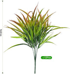 Ivydale 12Pcs Artificial Plants Outdoor Fake Plastic Grass Spring Decor UV - Image 6