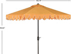 SAFAVIEH 9ft Outdoor Patio Umbrella, Auto Crank Tilt, UV Resistant - Image 7