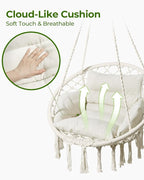 Greenstell Hammock Chair, Macrame Swing Chair - Image 3