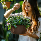 T4U Hanging Planters for Outdoor Plants, 12 Inch 6 Pack Fabric Hanging Baskets - Image 8