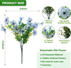 Artificial Flowers for Outdoor Indoor, Silk Flowers No Fade Fake Plastic - Image 7