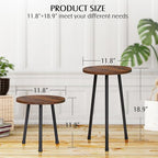 2 Pack Indoor Plant Stand, Mid-Century Wooden Style Plant Holder, Indoor - Image 3