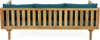 Merax 67.5" Outdoor Patio Daybed 3 Seater Sofa Bed, Acacia Wood Frame - Image 6