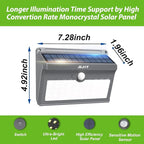 6 Pack Solar Motion Lights Outdoor Waterproof, 270° Wide Angle, 3 Modes Solar - Image 3