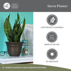 The HC Companies Sierra Round Self-Watering Pot - Image 4