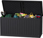 JUMMICO 270 Gallon Outdoor Storage Deck Box by JUMMICO