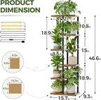 Bamworld Plant Shelf with Grow Light - Image 2