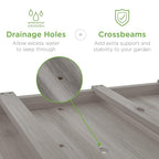 Best Choice Products Raised Garden Bed 48x24x32-inch Mobile Elevated Wood - Image 6