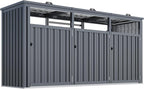 AECOJOY Outdoor Trash Can Storage Shed - Image 7