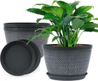 Quarut 10 Inch Flower Pots Planters by Quarut