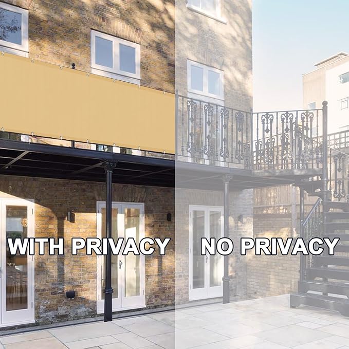 LOVE STORY Balcony Privacy Screen, UV Protection and Weather-Resistant - Image 4