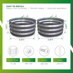 GARDMAX 2 Pack 2x2x1FT Galvanized Round Raised Garden Bed Kit, Metal Planter - Image 4