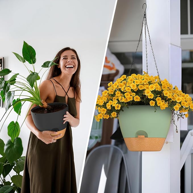ZMTECH 12 Inch Hanging Planters - Image 2