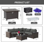 Kullavik 7 Pieces Outdoor Patio Furniture Set - Image 6