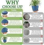 Self Watering Pots for Inoor Ourdoor Plants 10/9/8/7/6.5 Inch Plastic Planters - Image 8