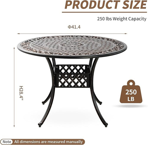 41" Round Patio Dining Table - Image 2