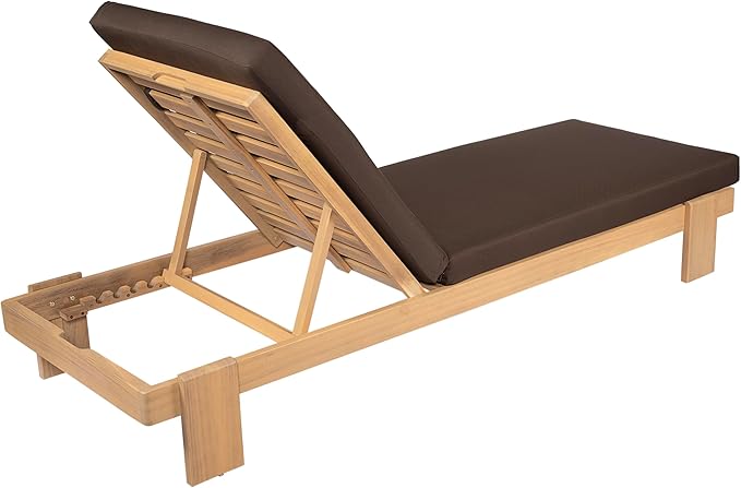 Christopher Knight Home Duska Acacia Wood Chaise Lounge Chair Set of 2 - Image 6