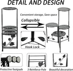 Plant Stand Indoor Outdoor, 3/4 Tier 30" Tall Metal Flower Pot Holder Shelves - Image 3