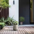 Kante 8.2" Dia Round Concrete Planter, Outdoor Indoor Large Plant Pots - Image 6