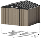 Patiowell 10 x 8 FT Outdoor Storage Shed - Image 7