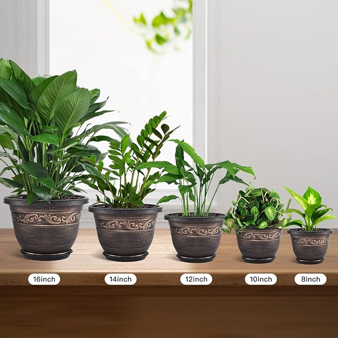 Plastic-Plant-Flower-Planters-16 Inch - Image 5