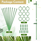 meekoo 30 Pcs Adjustable Garden Plant Support Stakes Single Stem Plant Cage - Image 4