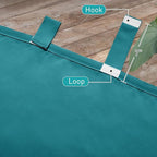 NICETOWN 2 Panels Peacock Teal Patio Curtainss Outdoor Waterproof - Image 6