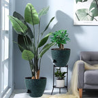 12inch 2Pack Large Self Watering Planters, Plastic Plant Pots - Image 7