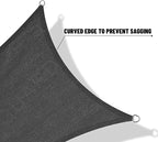 SUNNY GUARD Custom Size 6'x12' Dark Grey Sun Shade Sail Rectangle UV Block Shade - Image 7
