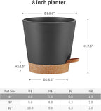 FaithLand 2-Pack 8 Inch Planter Pots - Image 2