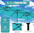 Tangkula 9 Piece Rattan Outdoor Dining Set - Image 8