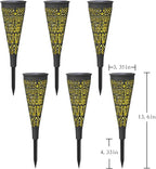 6 Pack Solar Lights Outdoor Garden Decorative Mandala Solar Pathway Lights - Image 7