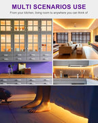 HitLights LED Strip Lights Warm White 2700K, 16.4ft High Density Tape Light - Image 7