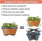GameXcel Vertical Planter 5 Tier Stackable Planters Garden Planters Strawberry - Image 6