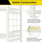 GIOTORENT 6-Wire Standing Storage Shelves, Metal Shelving Unit Pantry Rack - Image 5