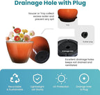 Plant Pots for Indoor Outdoor Plants, 8 Inch Glazed Planters for Indoor Plants - Image 3