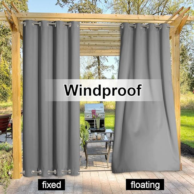 NICETOWN Outdoor Curtains Sunblock - Image 5