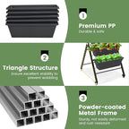Giantex Vertical Raised Garden Bed on Wheels, Elevated Planter Raised Beds - Image 4