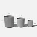 Veradek Demi Series Set of 3 Round Planters - Image 2