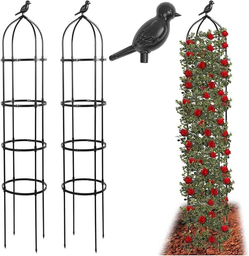 2-Pack 6FT Garden Obelisk Trellis by TCBWFY