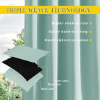 NICETOWN 2 Panels Weighted Outdoor Curtains - Image 5