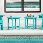 LUE BONA Outdoor Side Table Set of 2, HDPS Small Outdoor Table, Adirondack Side - Image 2