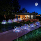 Outdoor Solar Garden Lights, 4 Pack 120 LED Copper Wire Waterproof Garden - Image 3