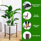 Aripark Plant Stand Indoor Adjustable, Metal Modern Plant Stands, Small Heavy - Image 2