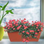 8pcs Window Box Planter, 17 Inches Flower Window Boxes, Rectangle Planters Box - Image 3