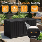 NEWBULIG 60 Gallon Deck Box, Waterproof Outdoor Storage Box - Image 4